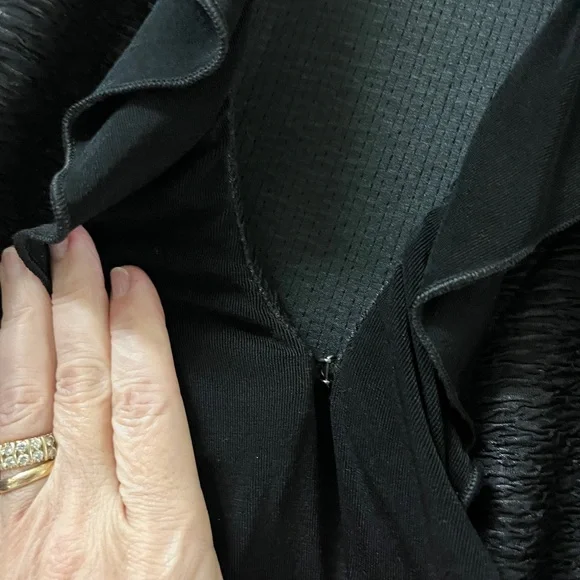 Chico's Black Ruffled Blazer - Picture 5 of 7